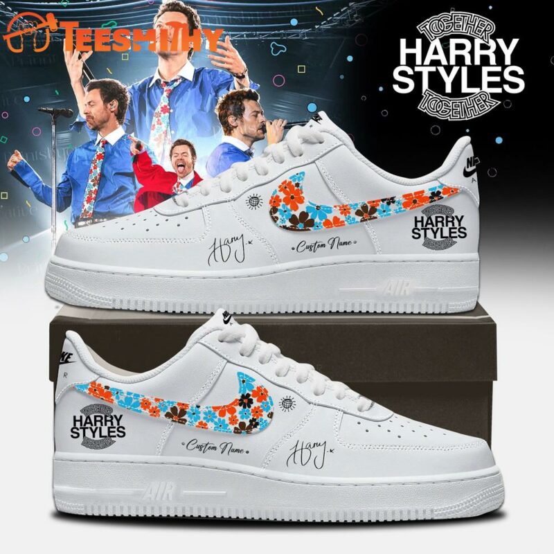 Harry Styles Together, Together Tour 2026 Limited Edition Signature White Air Force 1 Shoes