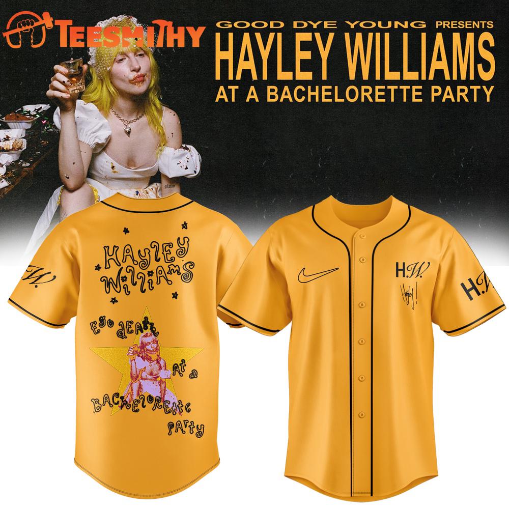 Hayley Williams At A Bachelorette Party Tour 2026 Baseball Jersey