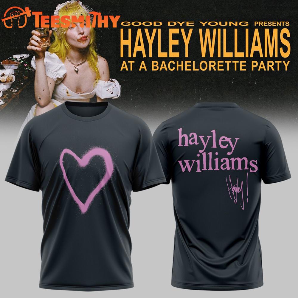 Hayley Williams At A Bachelorette Party Tour 2026 New Design 3D Shirt
