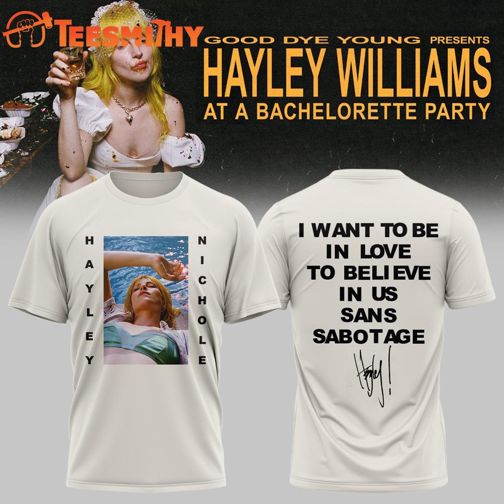 Hayley Williams At A Bachelorette Party Tour 2026 T Shirt