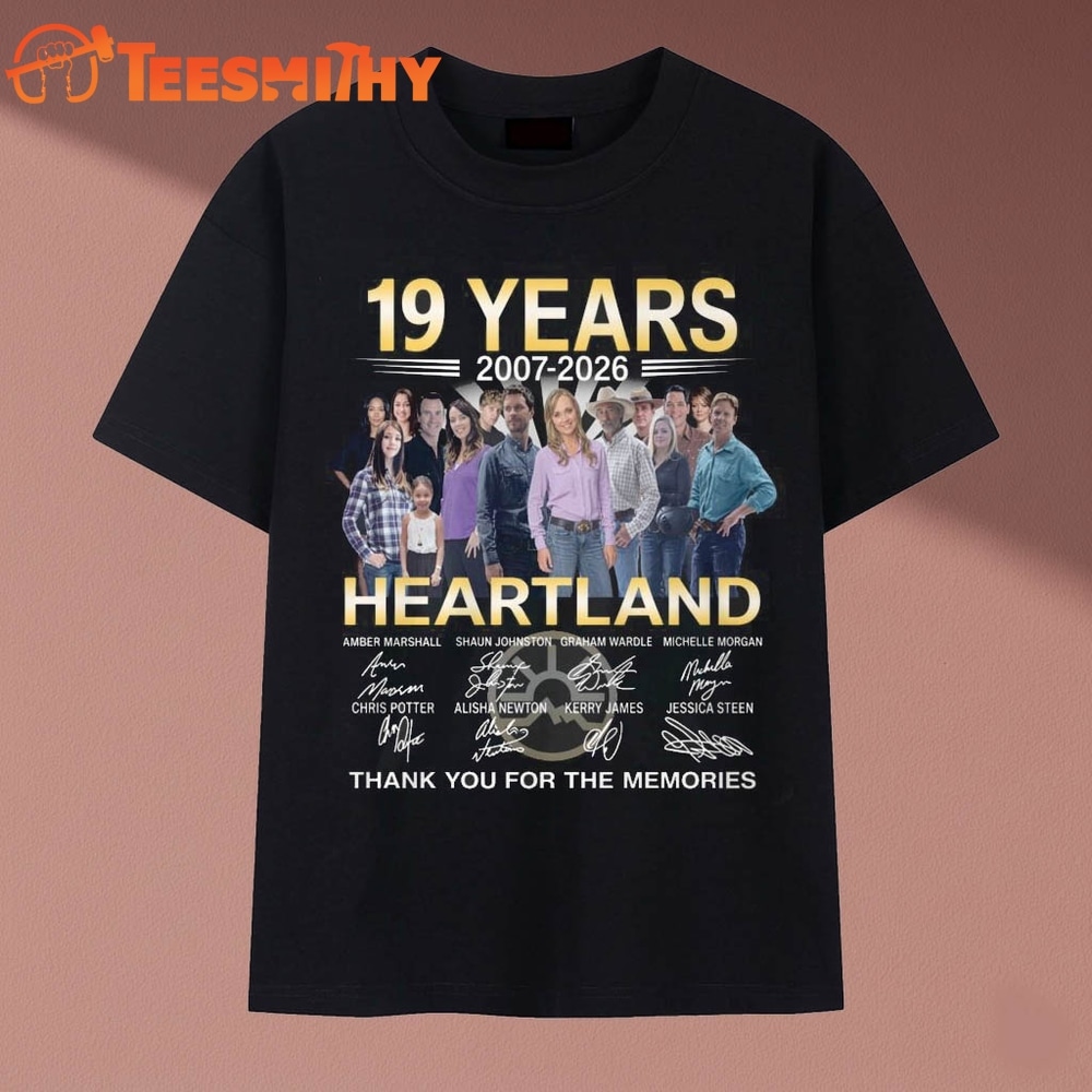 Heartland TV Series 19 Years 2007 2026 Cast Signatures T Shirt