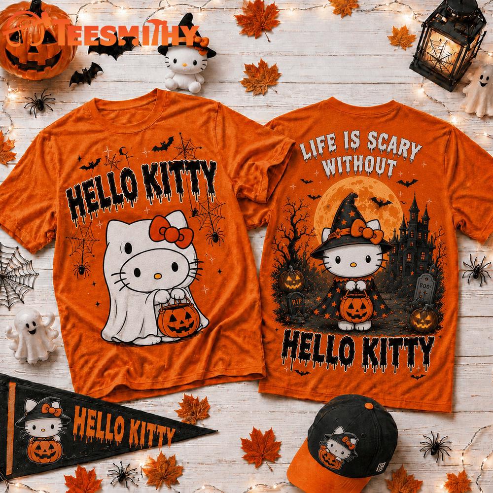 Hello Kitty Halloween 2026 New Design 3D Shirt
