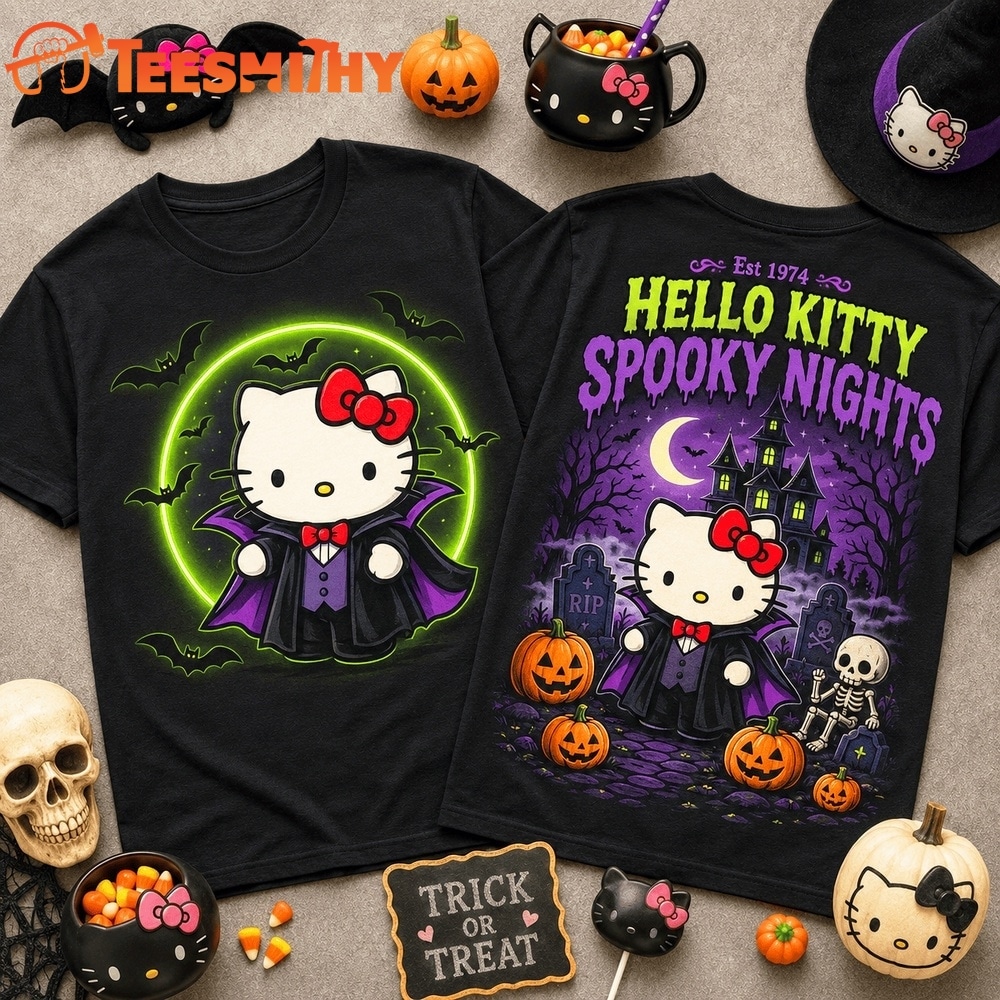 Hello Kitty Halloween Spooky Nights 3D Shirt