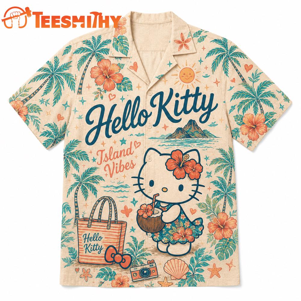 Hello Kitty Tropical Summer Vibes Hawaiian Shirt