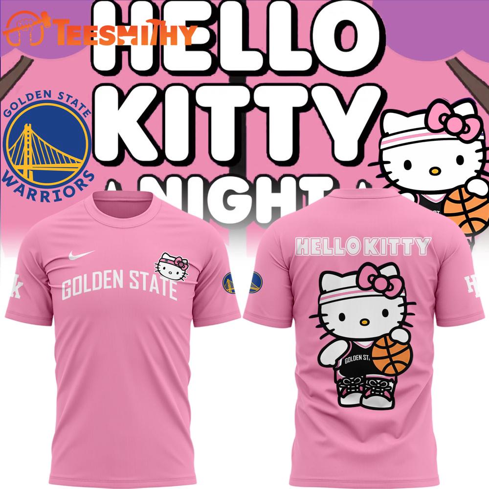 Hello Kitty x Golden State Warriors Gift For Fans Limited Edition 3D Shirt