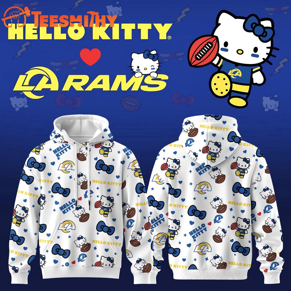 Hello Kitty x Los Angeles Rams 2026 New Design Hoodie Shirt Hello Kitty x Los Angeles Rams 2026 New Design Hoodie Shirt