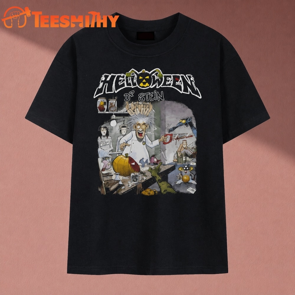 Helloween Dr. Stein Cartoon Single Artwork Graphic T Shirt