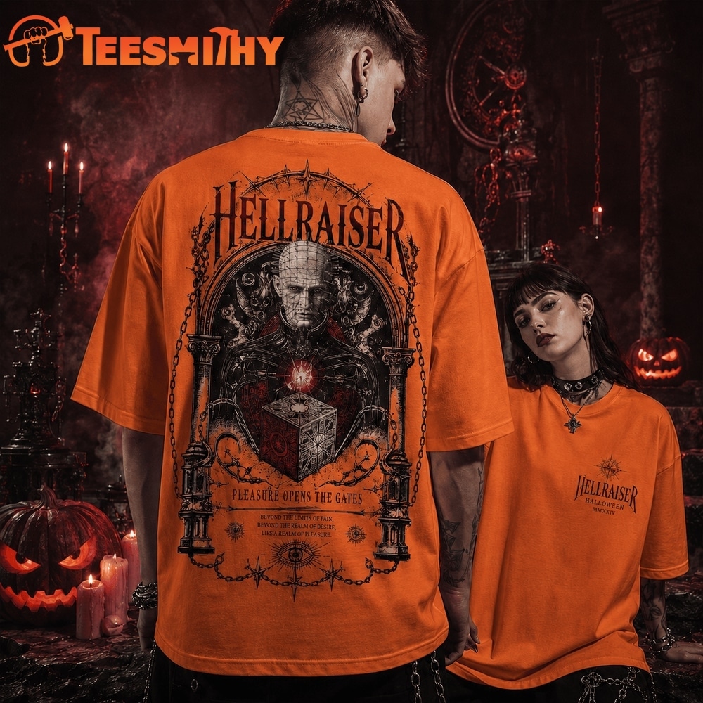 Hellraiser Pleasure Opens the Gates Gothic Horror New Design 3D Shirt