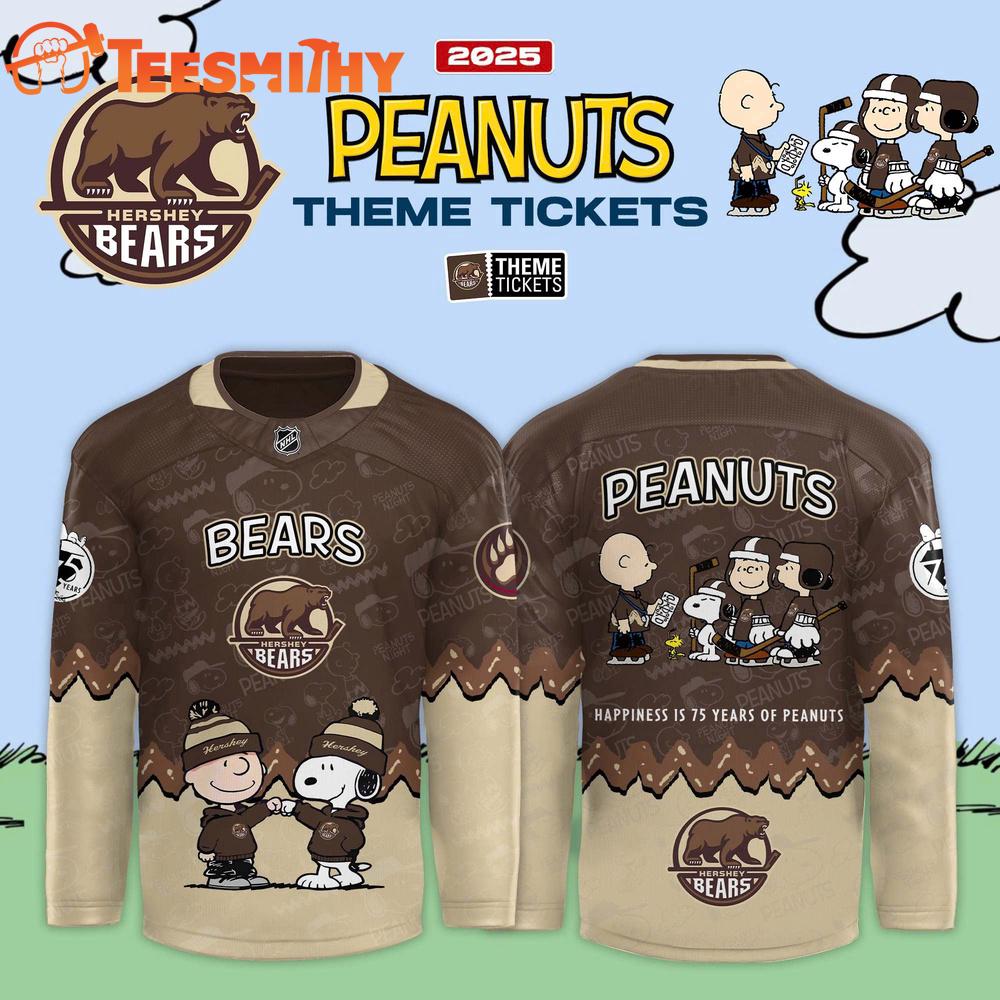 Hershey Bears x Snoopy Peanut 2025 Christmas Limited Edition Hockey Jersey