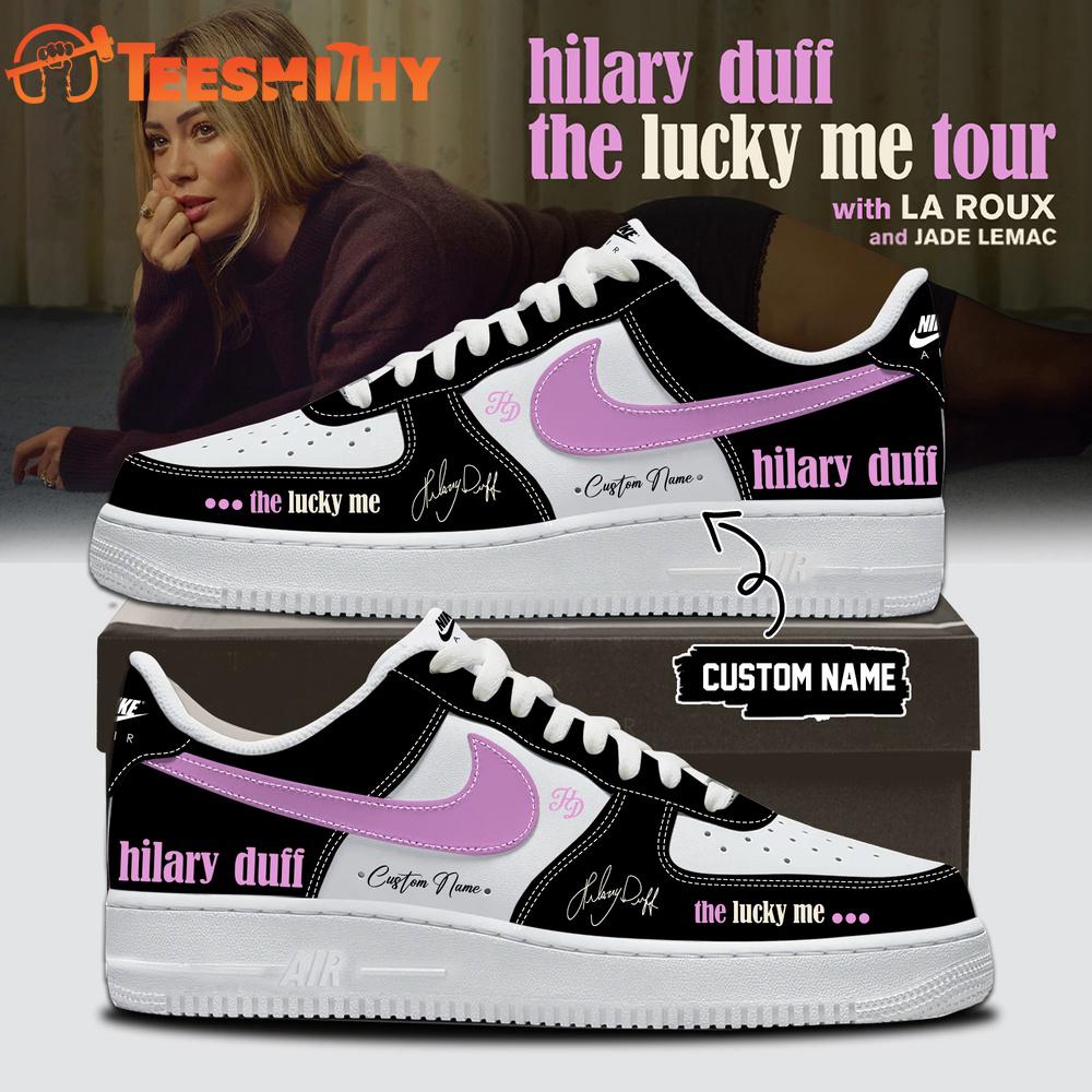 Hilary Duff The Lucky Me Tour 2026 27 Limited Edition Signature Black Air Force 1 Shoes