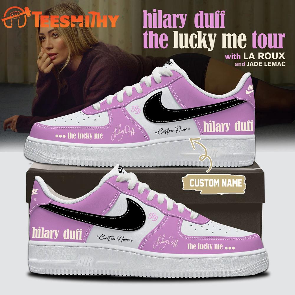 Hilary Duff The Lucky Me Tour 2026 27 Limited Edition Signature Pink Air Force 1 Shoes