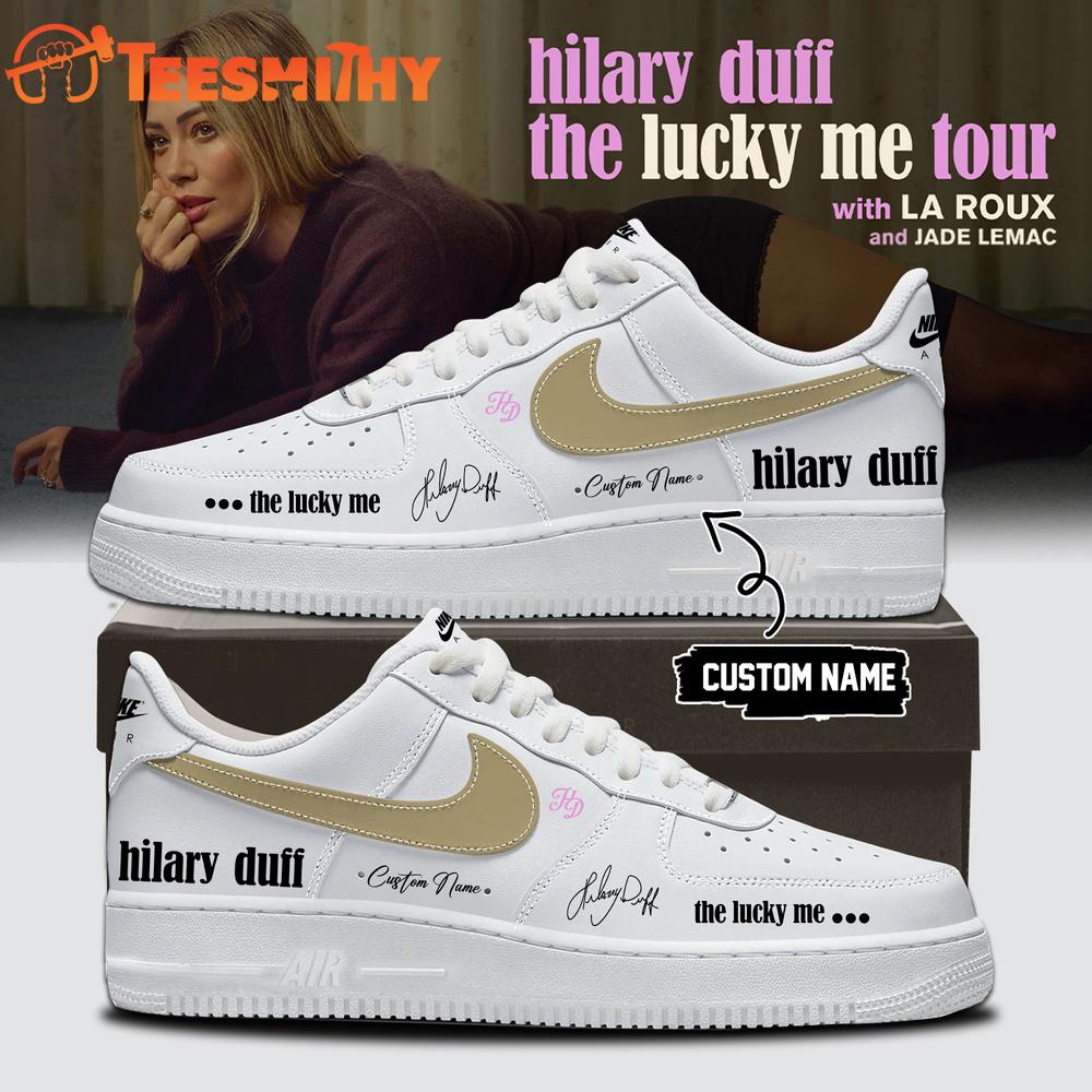 Hilary Duff The Lucky Me Tour 2026 27 Limited Edition Signature White Air Force 1 Shoes
