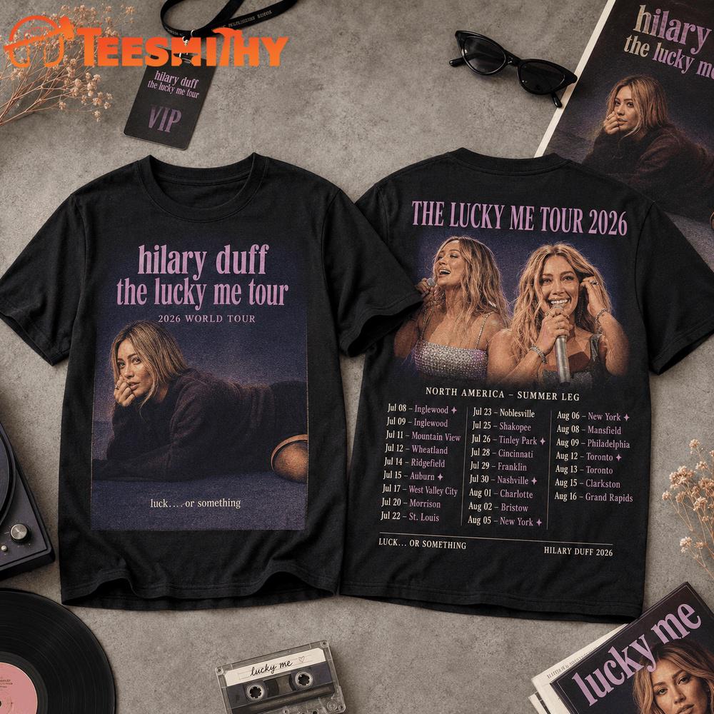 Hilary Duff The Lucky Me Tour 2026 T Shirt