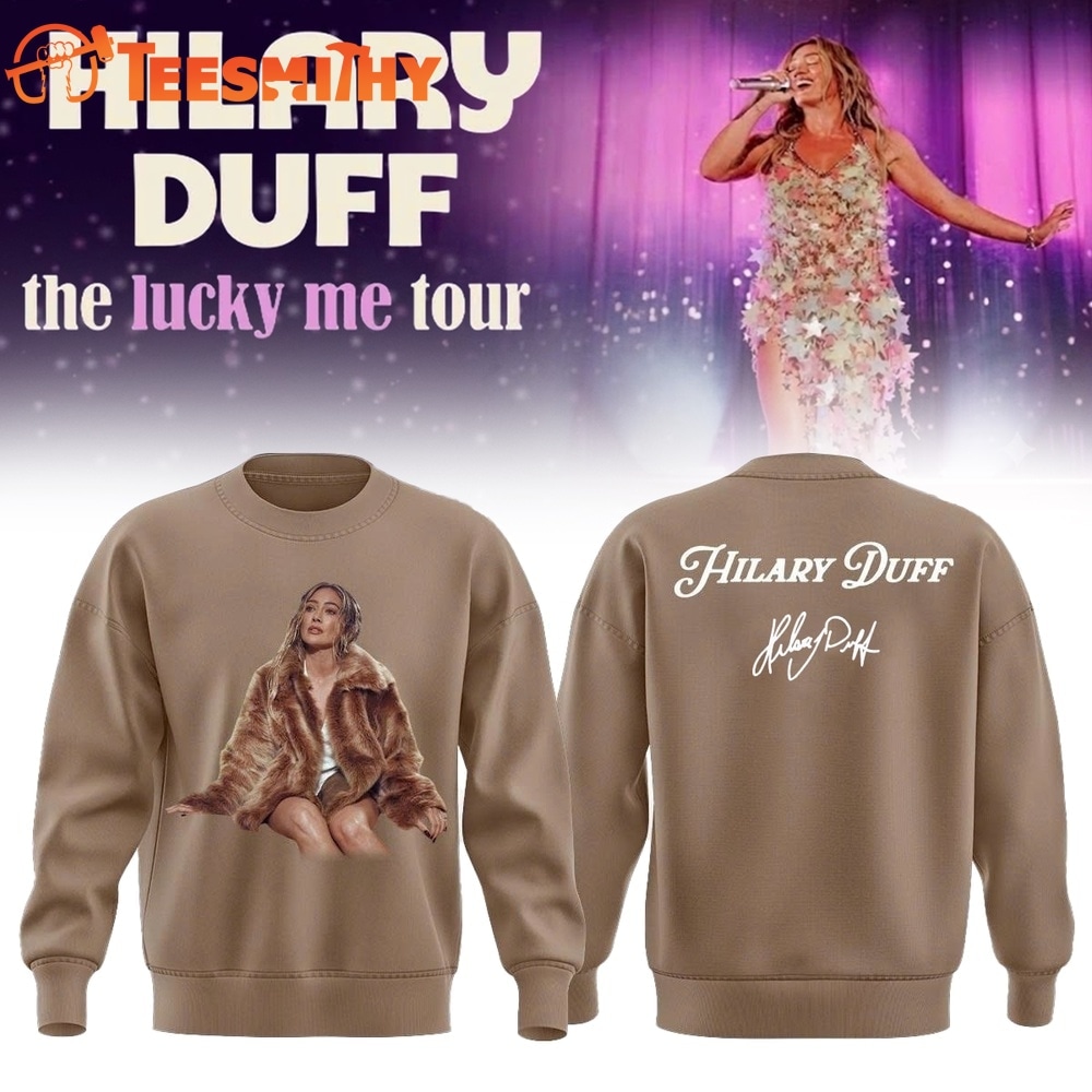 Hilary Duff The Lucky Me Tour 2027 Signed Sweatshirt