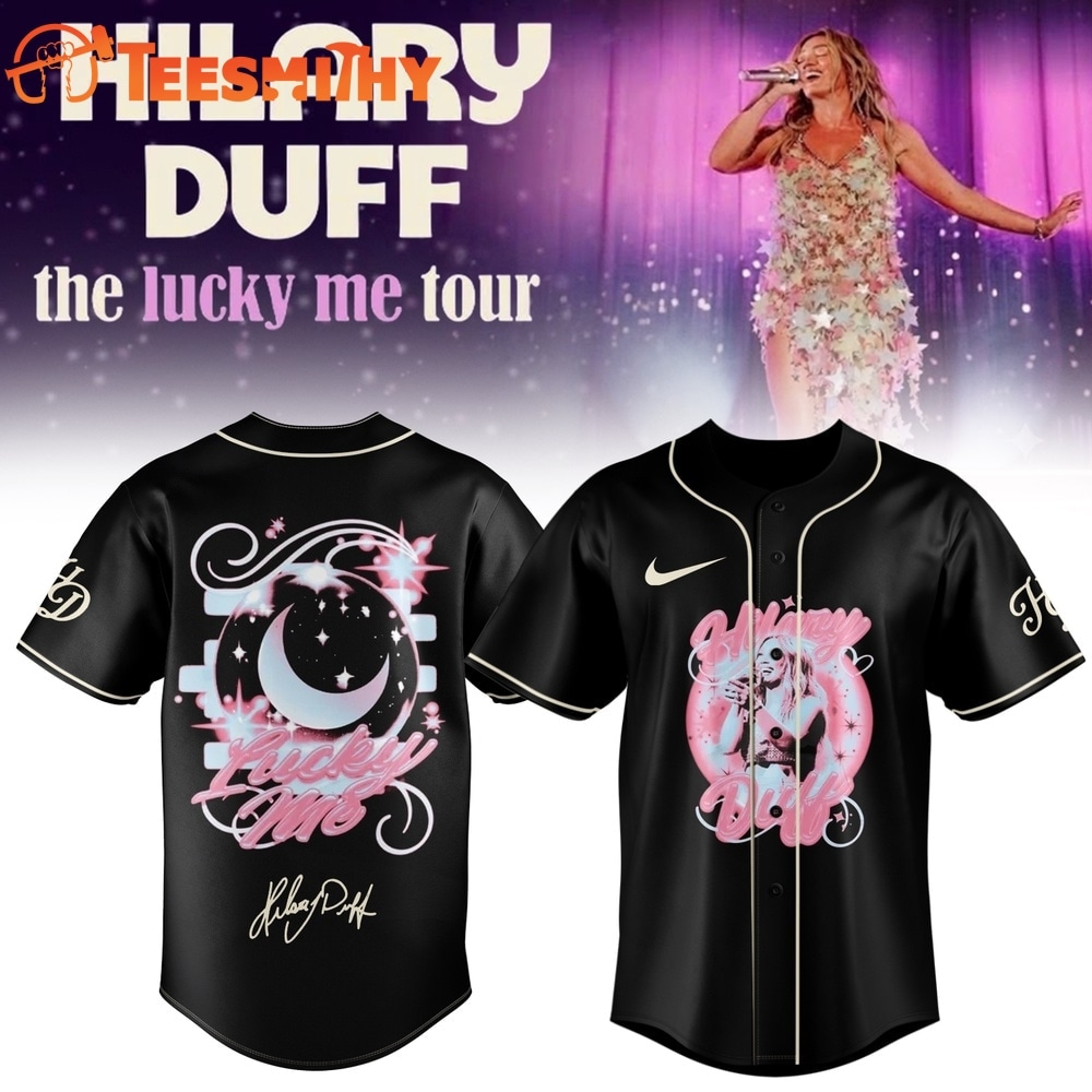 Hilary Duff The Lucky Me Tour Limited Edition Signed Baseball Jersey