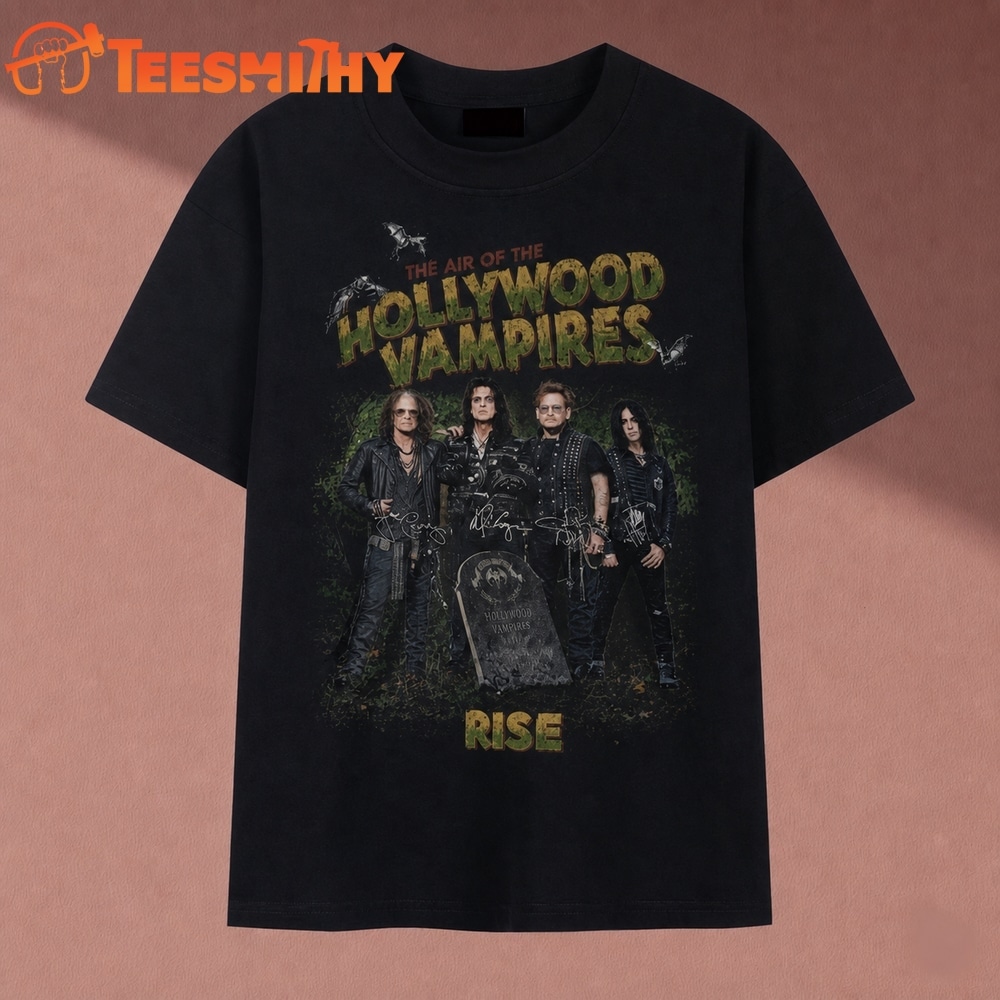Hollywood Vampires The Air Of The Hollywood Vampires Rise T Shirt