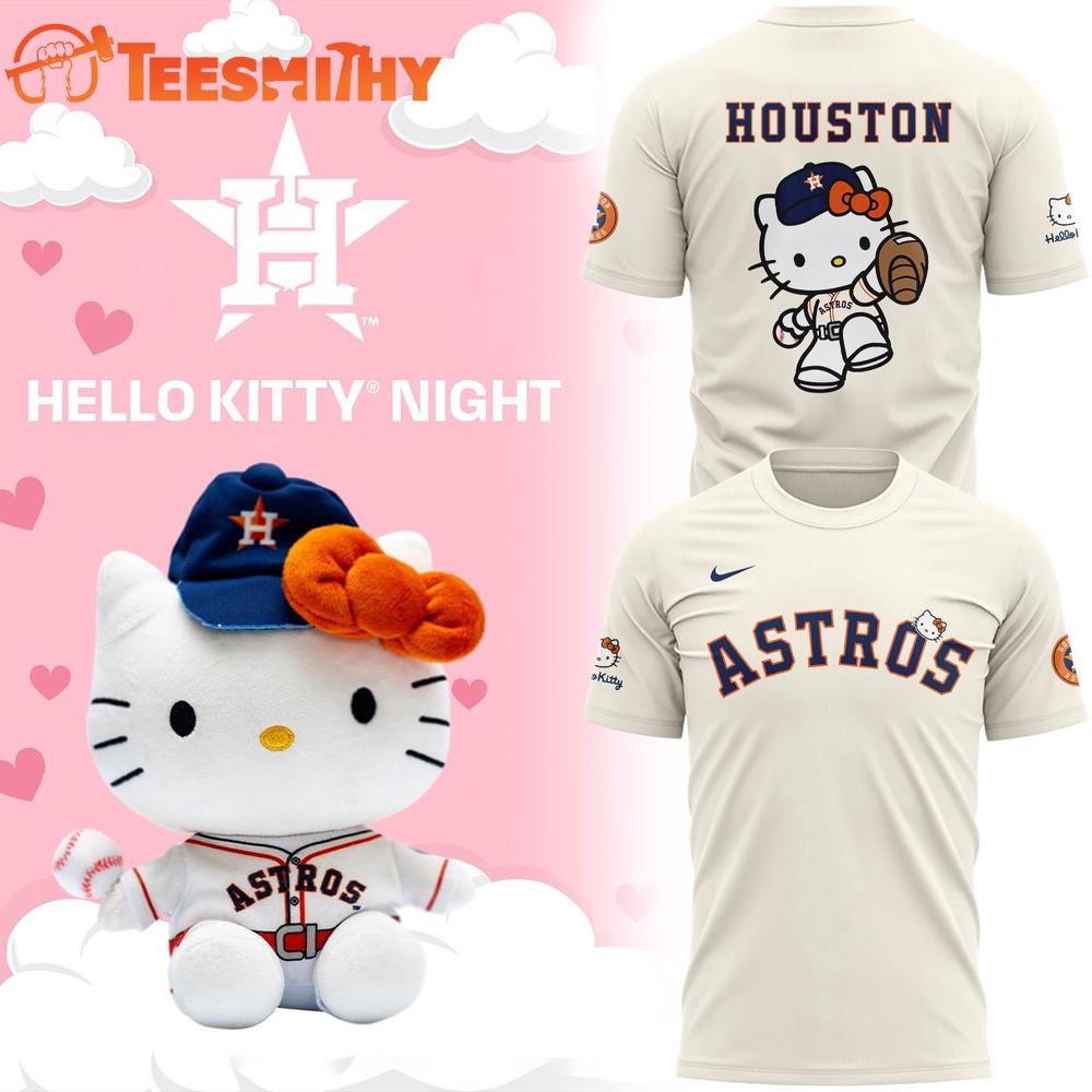 Houston Astros Hello Kitty Night 2025 T Shirt