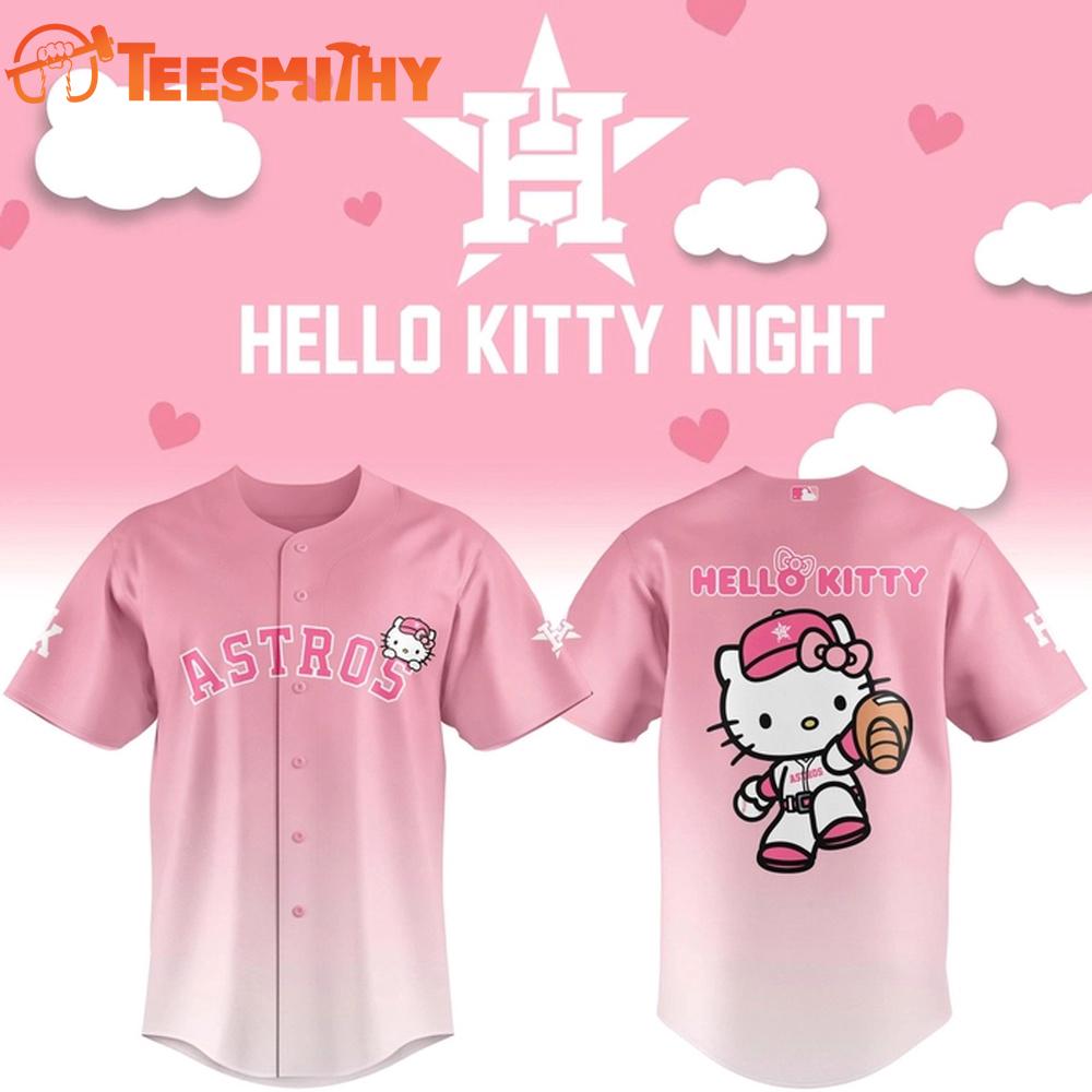 Houston Astros Hello Kitty Night Baseball Jersey Houston Astros Hello Kitty Night Baseball Jersey