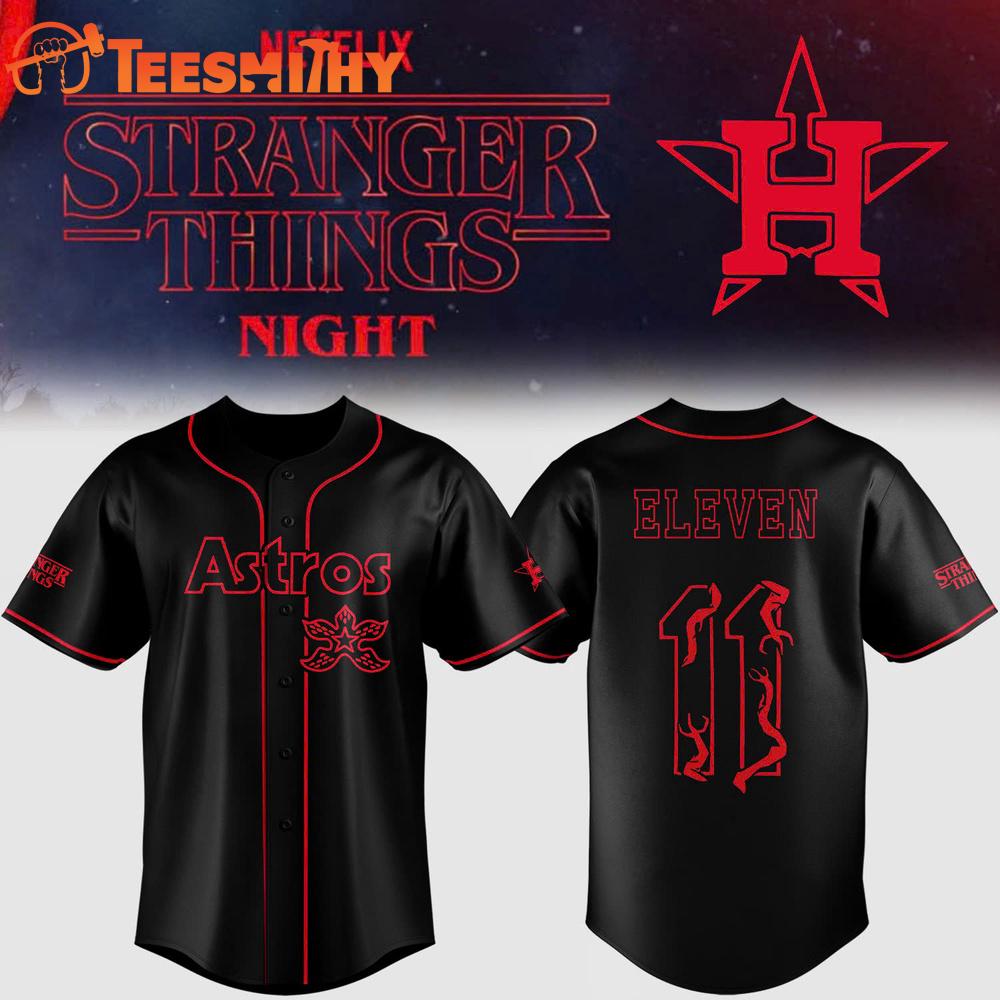 Houston Astros Stranger Things Night Limited Edition 2025 Jersey Shirt