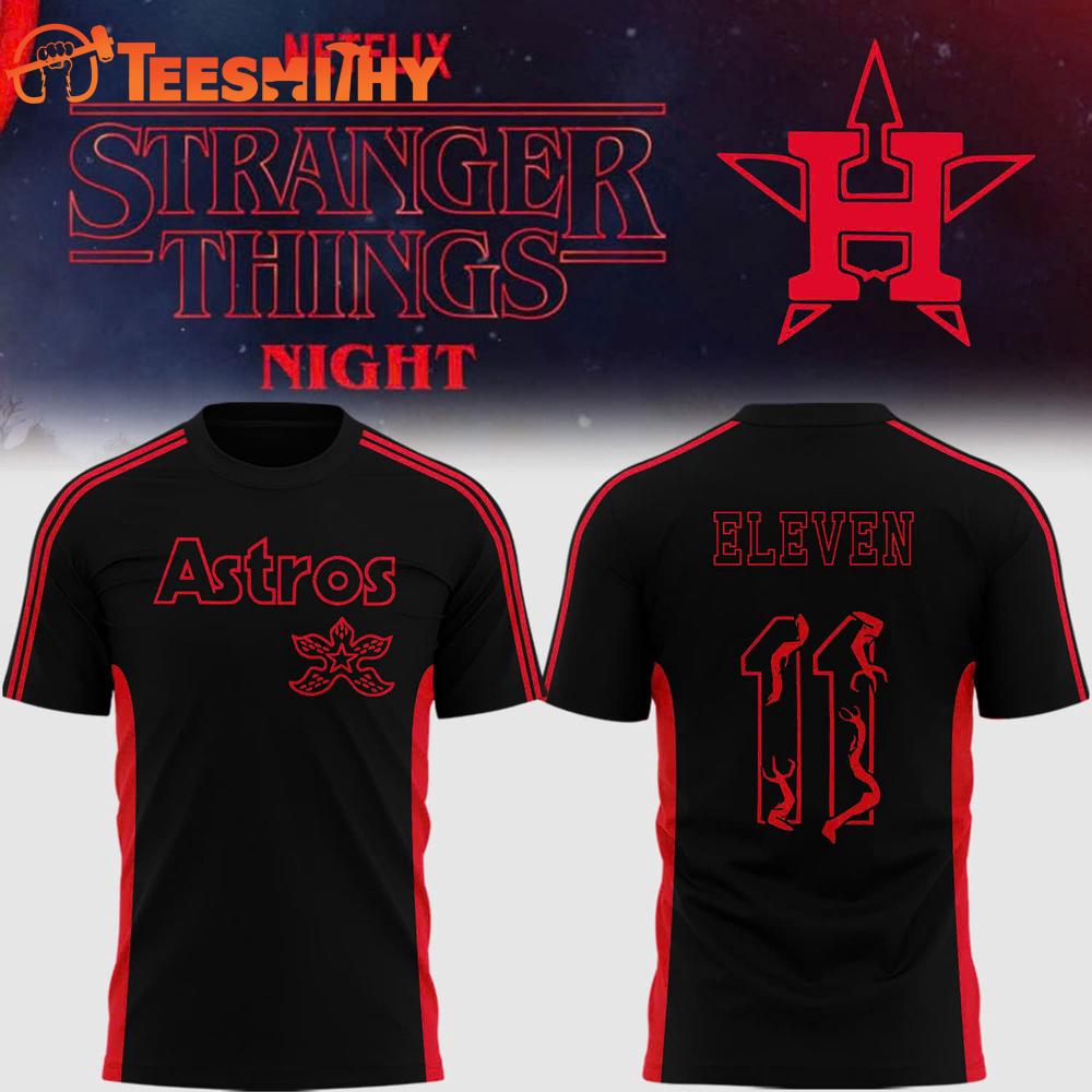 Houston Astros Stranger Things Night Limited Edition 2025 T Shirt Houston Astros Stranger Things Night Limited Edition 2025 T Shirt