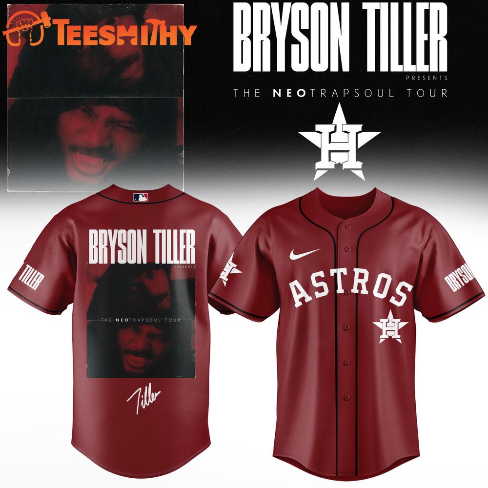 Houston Astros x Bryson Tiller The Neo Trapsoul Tour Signature 2026 Baseball Jersey