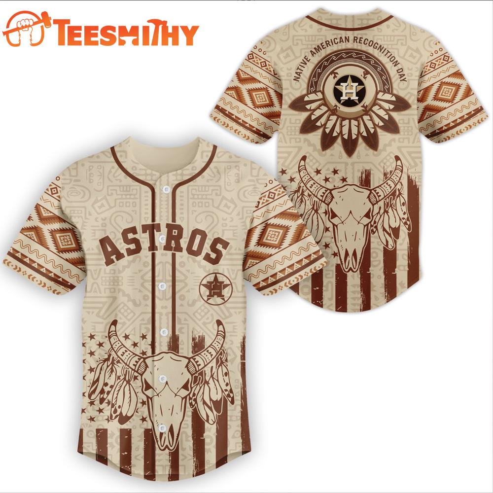 Houston Astros x Native American Limited Edition Custom Baseball Jersey
