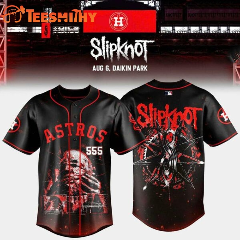 Houston Astros x Slipknot Stadium Tour Special Edition Jersey Shirt