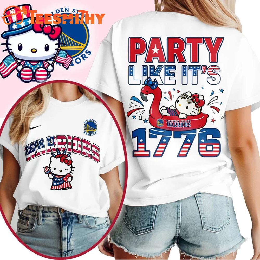 Houston Rockets 2026 NBA Hello Kitty Independence Day Unisex 3D Shirt