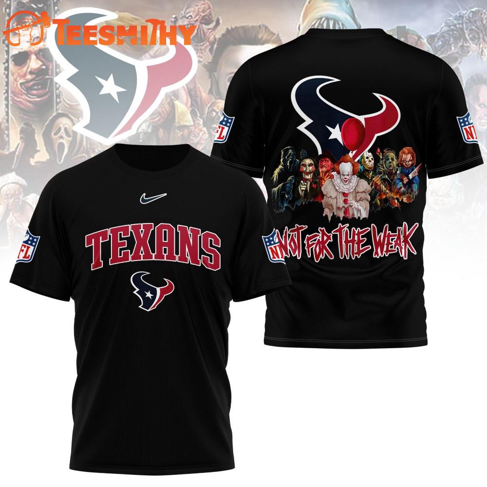 Houston Texans 2025 NFL Not For The Weak Halloween All Over Print Shirt