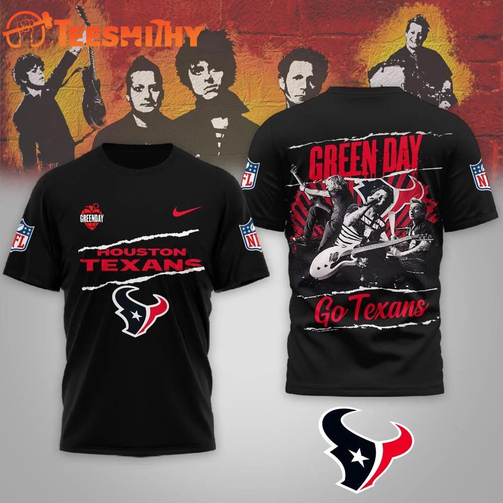 Houston Texans 2026 Football Super Bowl LX x Green Day All Over Print Shirt