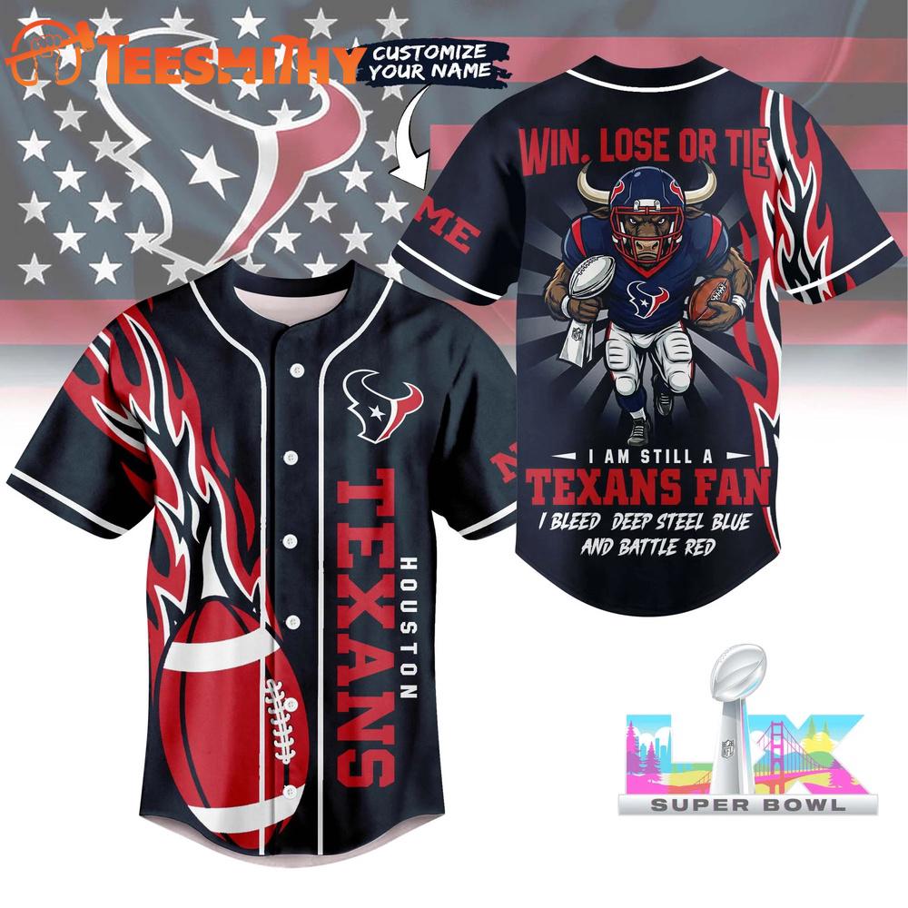 Houston Texans 2026 NFL Football Fan Till I Die Jersey Shirt