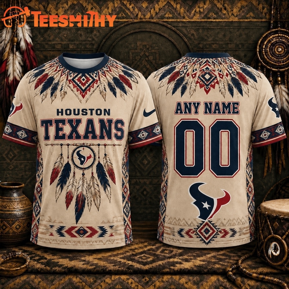 Houston Texans 2026 NFL Native American Heritage 3D Shirt