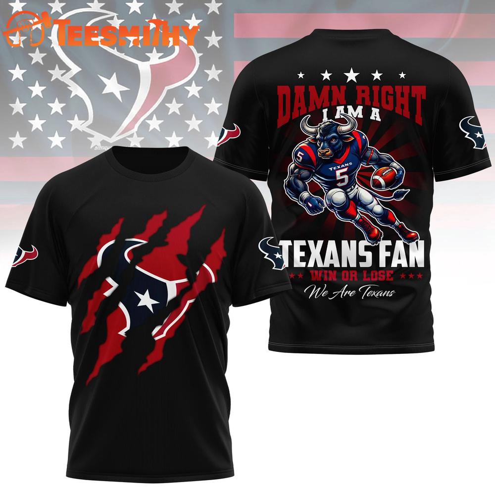 Houston Texans 2026 NFL We Are Texans Special Black 3D Shirt
