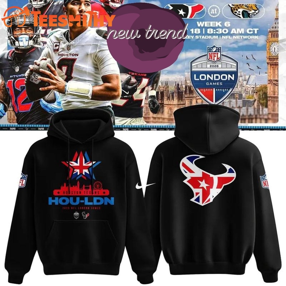Houston Texans London Game Wembley Stadium 2026 3D Hoodie