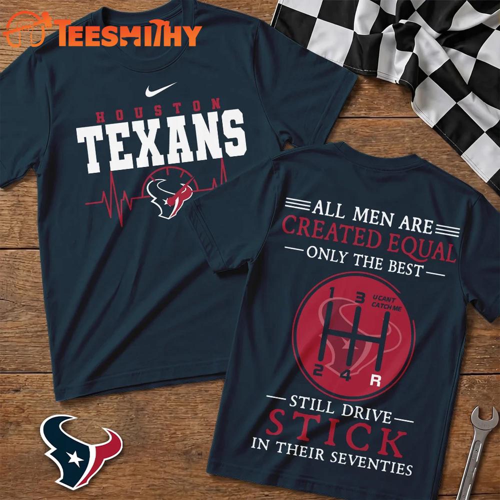 Houston Texans NFL Highspeed Heartbeat All Over Printed T Shirt