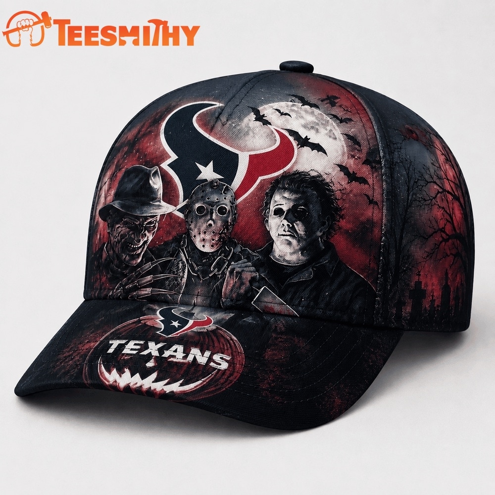 Houston Texans NFL Horror Night Halloween 2026 Design Classic Cap
