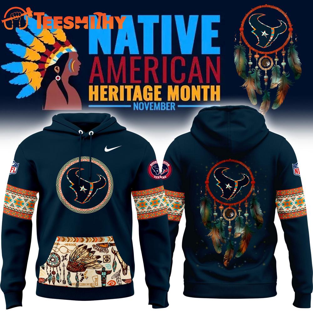 Houston Texans NFL Native American Heritage Month Hoodie Shirt Houston Texans NFL Native American Heritage Month Hoodie Shirt
