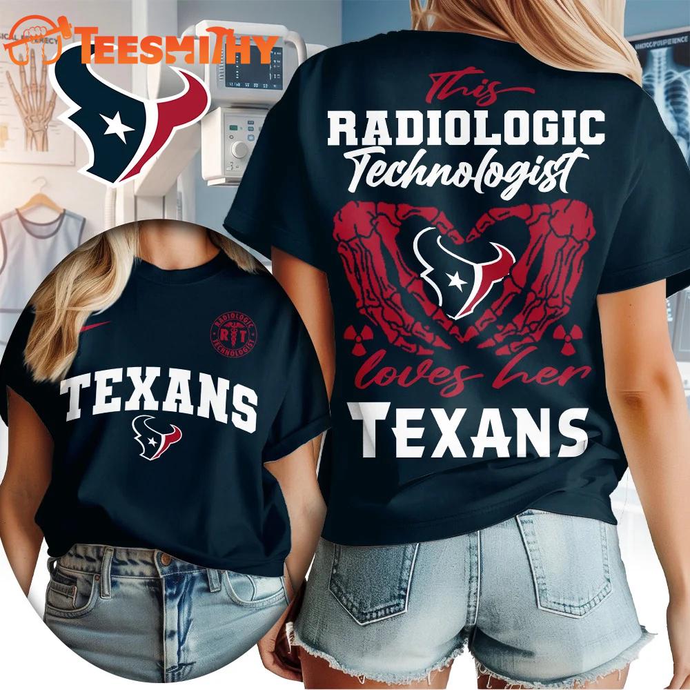 Houston Texans NFL Radiology Technologist All Over Print T Shirt