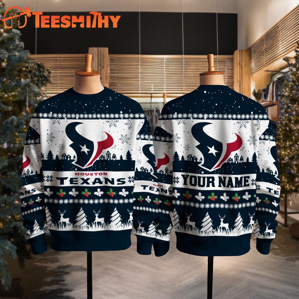 Houston Texans NFL Snow Ugly Christmas Sweater Houston Texans NFL Snow Ugly Christmas Sweater