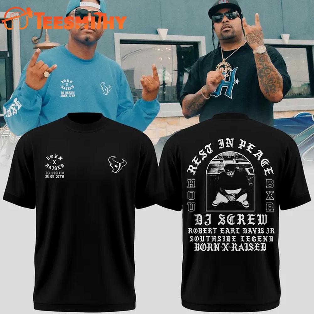 Houston Texans x DJ Screw 2026 Limited Edition Black T Shirt