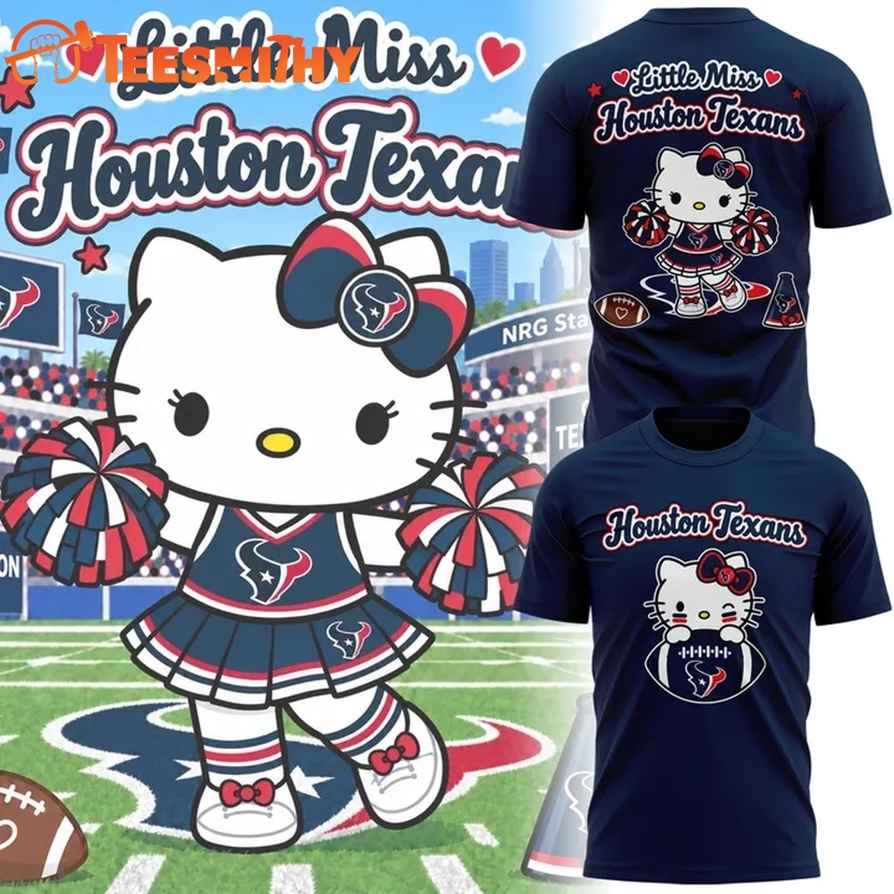 Houston Texans x Kitty Little Miss 2026 T Shirt