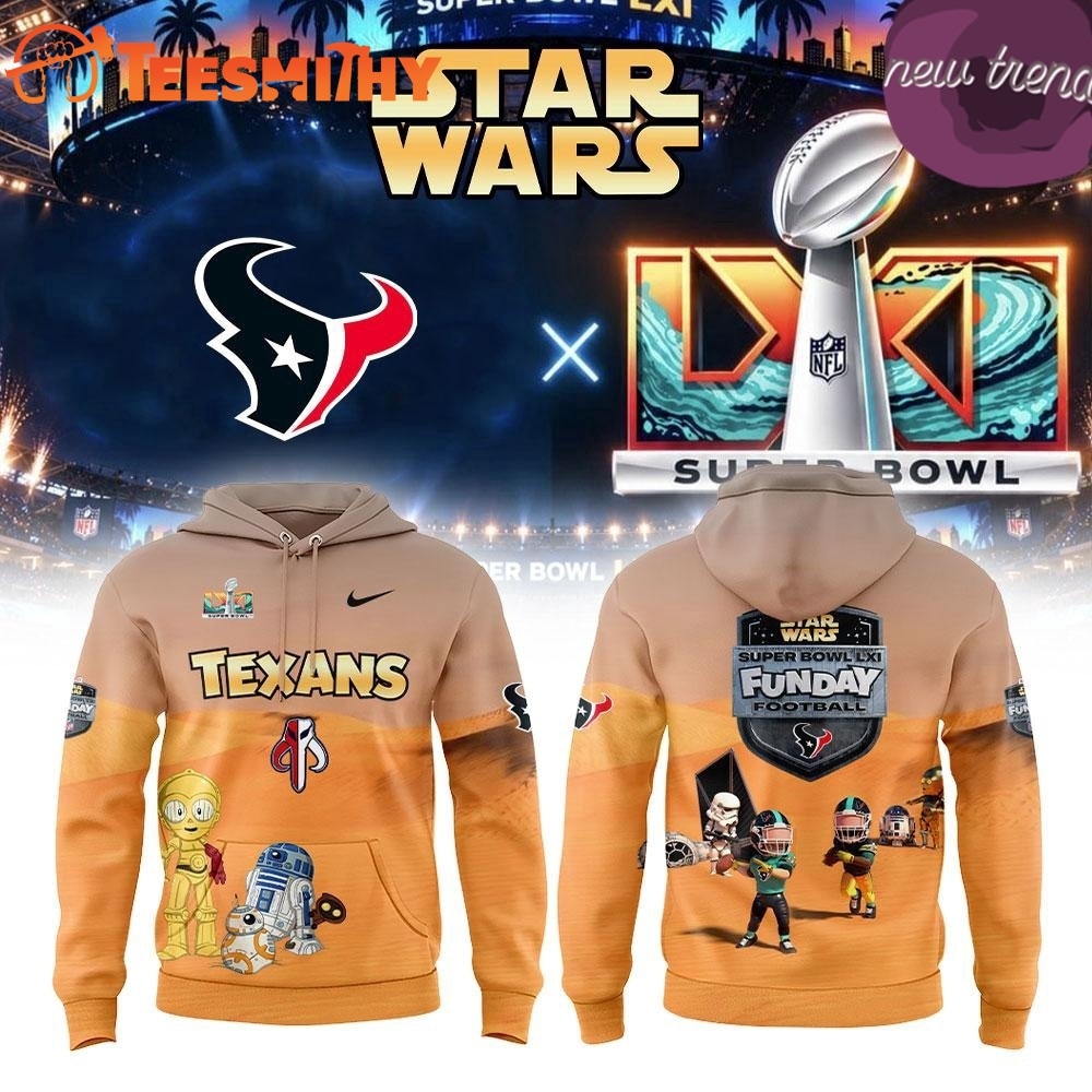 Houston Texans x Star Wars Super Bowl LXI All Team 2027 Hoodie