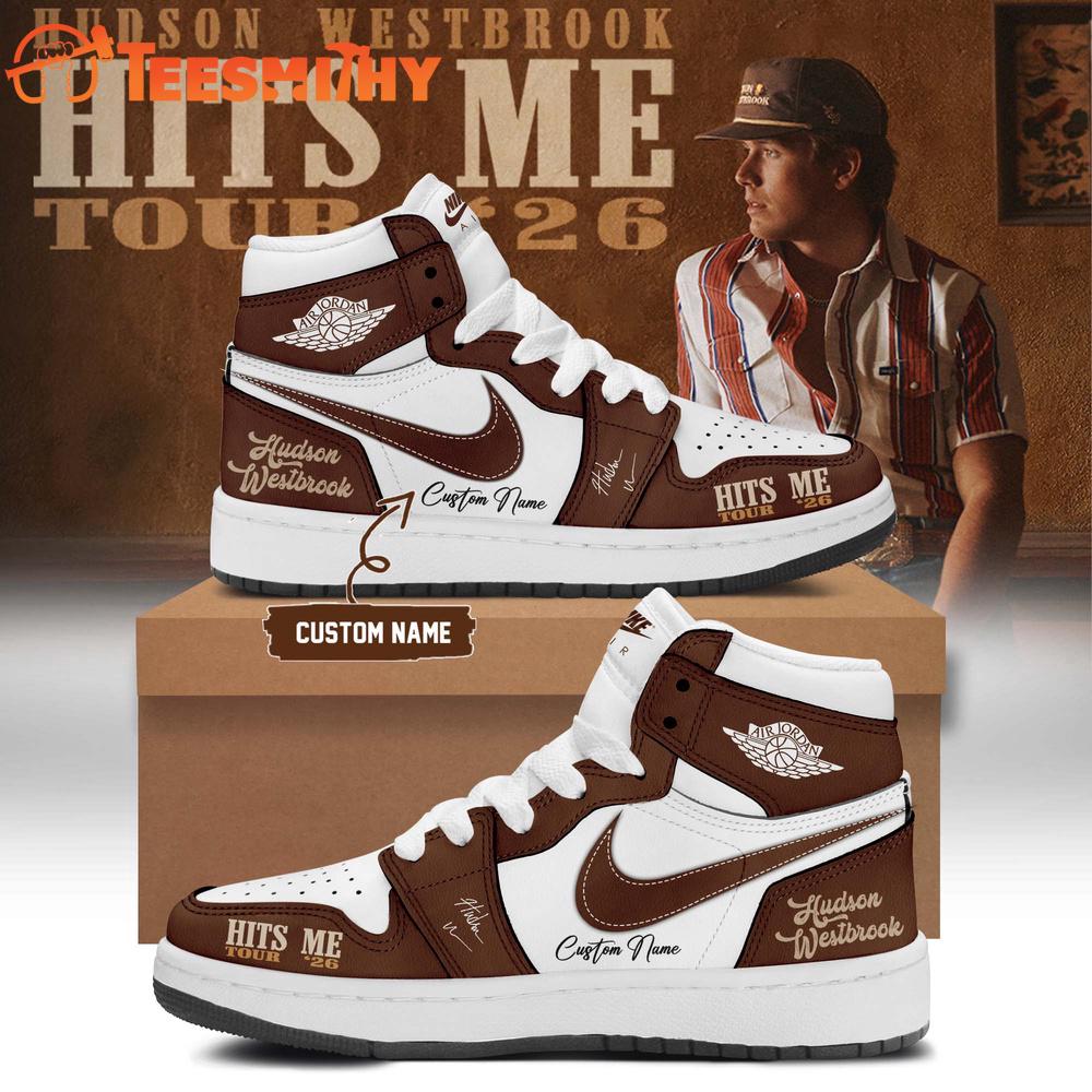 Hudson Westbrook Hits Me Tour 2026 Signature Air Jordan 1 Hightop Shoes