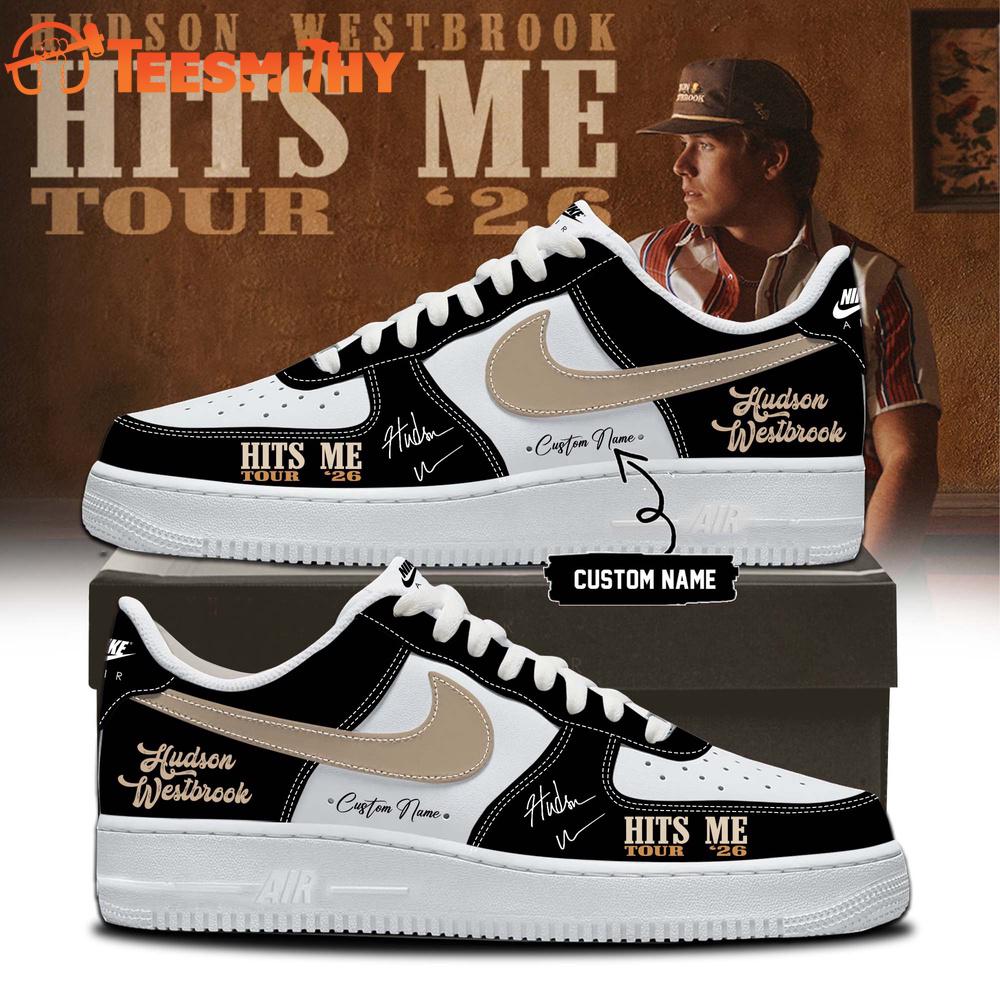 Hudson Westbrook Hits Me Tour 2026 Signature Black Air Force 1 Shoes