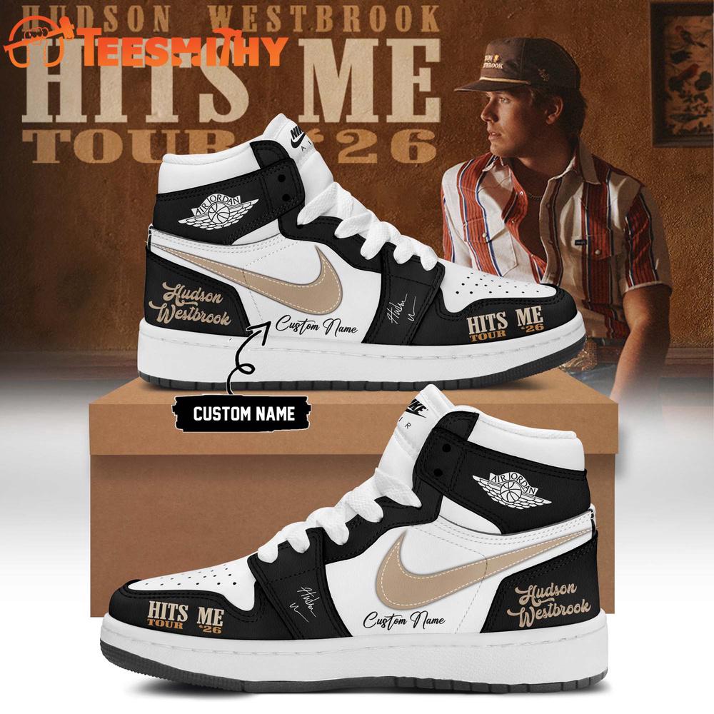 Hudson Westbrook Hits Me Tour 2026 Signature Black Air Jordan 1 Shoes