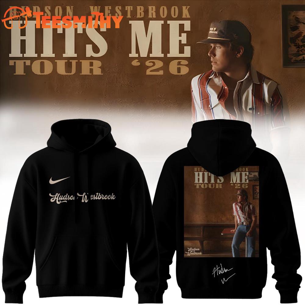 Hudson Westbrook Hits Me Tour 2026 Signature Black Hoodie