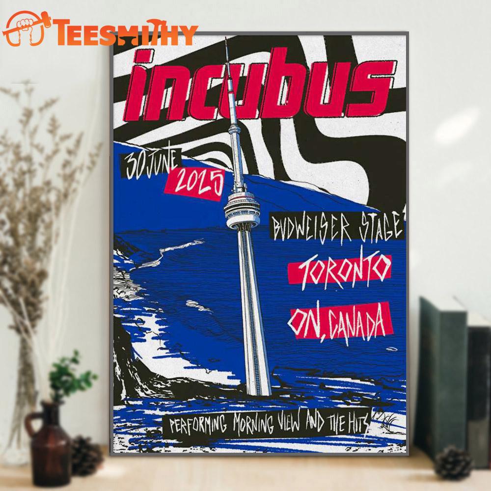 Incubus 6-30-2025 Toronto ON Poster Canvas Art