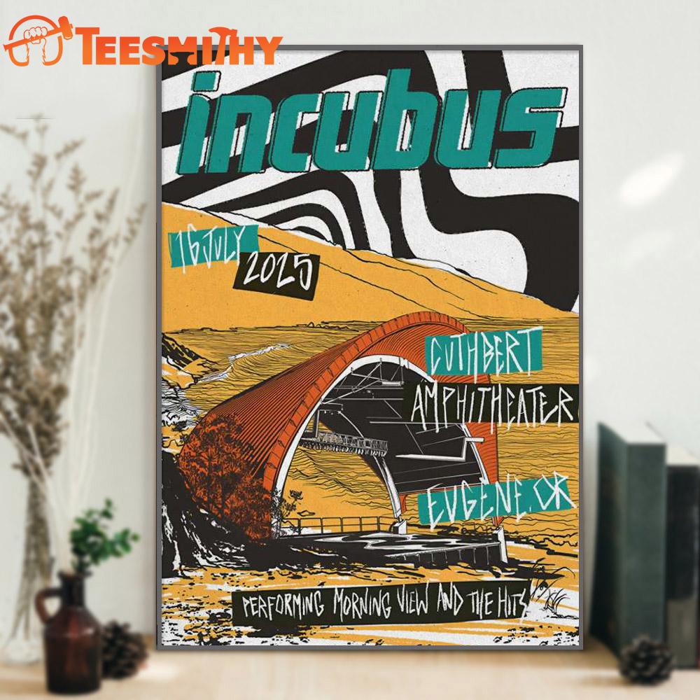 IncuBus At Cuthbert Amphitheater On Jul 16 2025 Poster Canvas Art