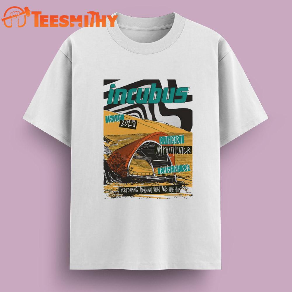 IncuBus At Cuthbert Amphitheater On Jul 16 2025 T Shirt