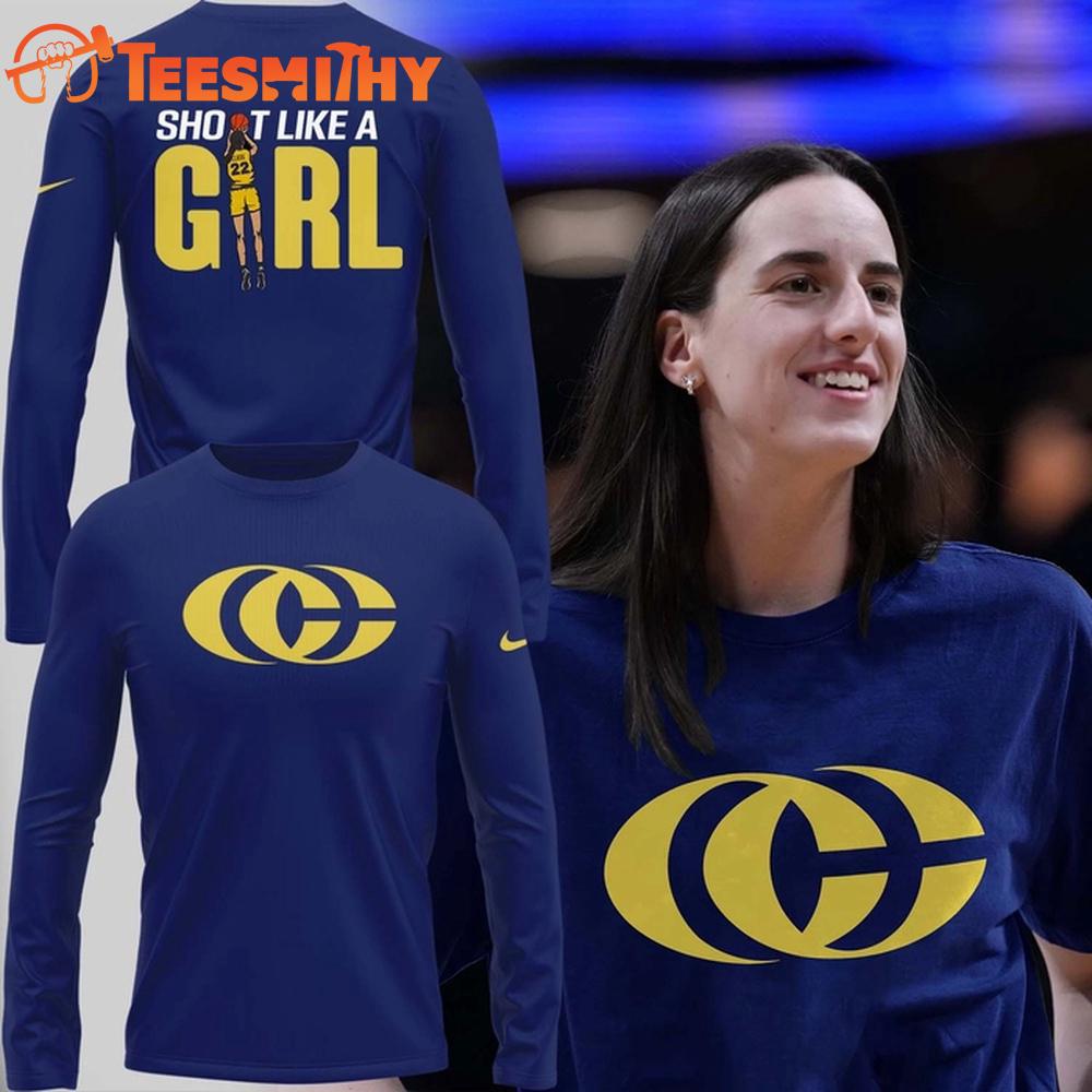 Indiana Fever Caitlin Clark Shoot Like A Girl 2025 Limited Long Sleeve Shirt